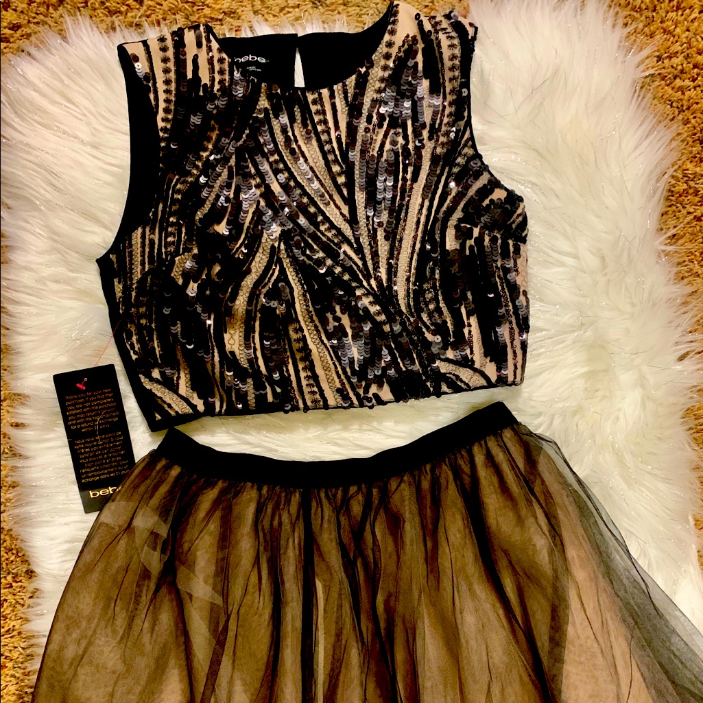 Bb 2 Pieces Sequin Skirt
